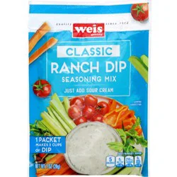 Weis Quality Ranch Dip Salad Dressing Mix - 1 oz