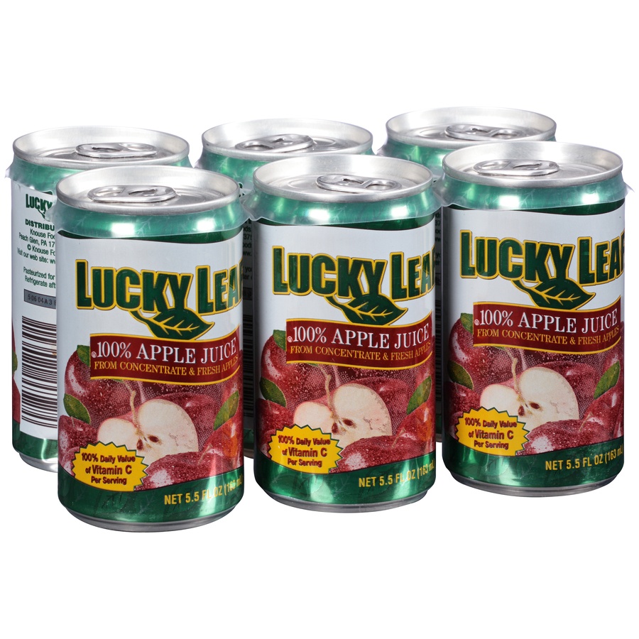 slide 6 of 8, Lucky Low Fat Apple Juice - 5.5 oz, 5.5 oz