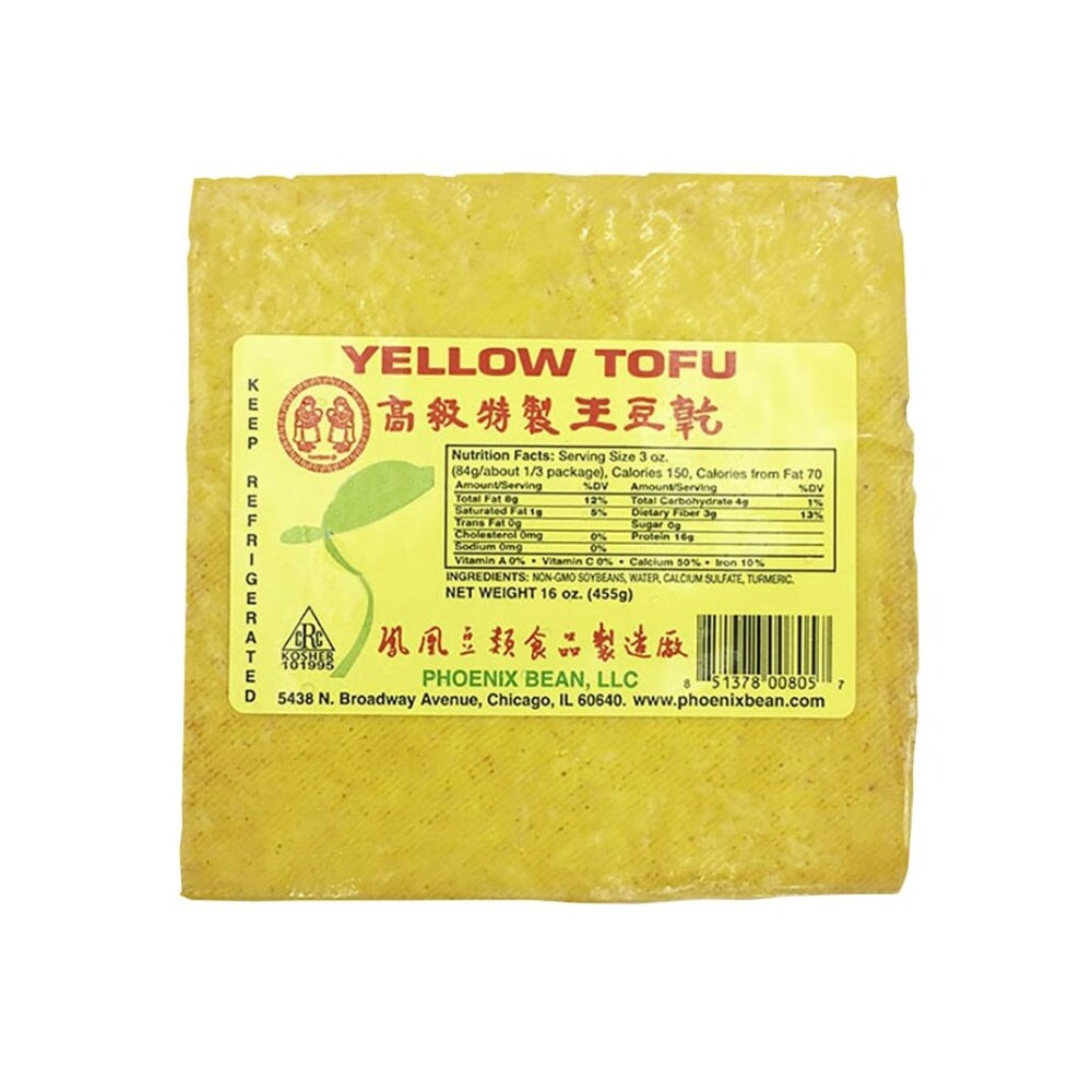 slide 1 of 1, Phoenix Bean Yellow Tofu, 16 oz