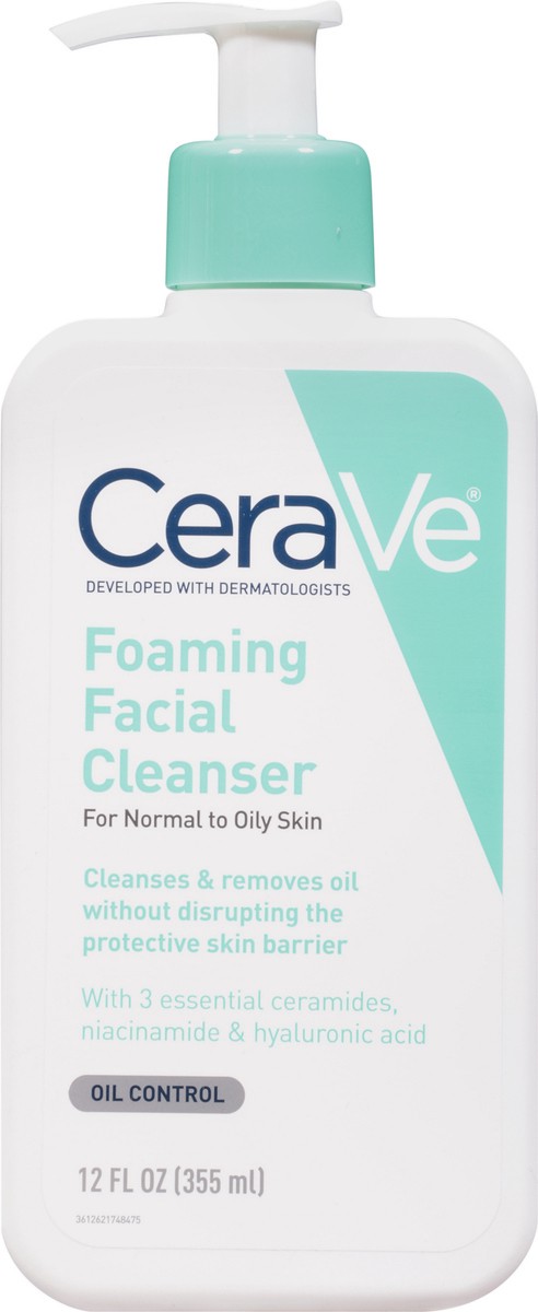 slide 6 of 12, CeraVe Oil Control Foaming Facial Cleanser 12 fl oz, 12 fl oz