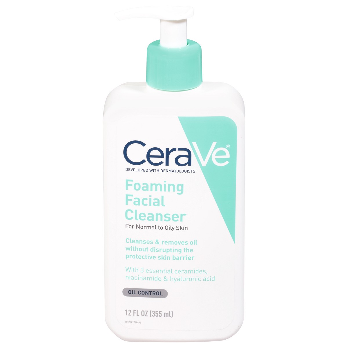 slide 8 of 12, CeraVe Oil Control Foaming Facial Cleanser 12 fl oz, 12 fl oz