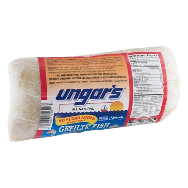 slide 1 of 1, Ungar's Ungars Sugar Free Gefilte Fish - 22 Oz, 22 oz