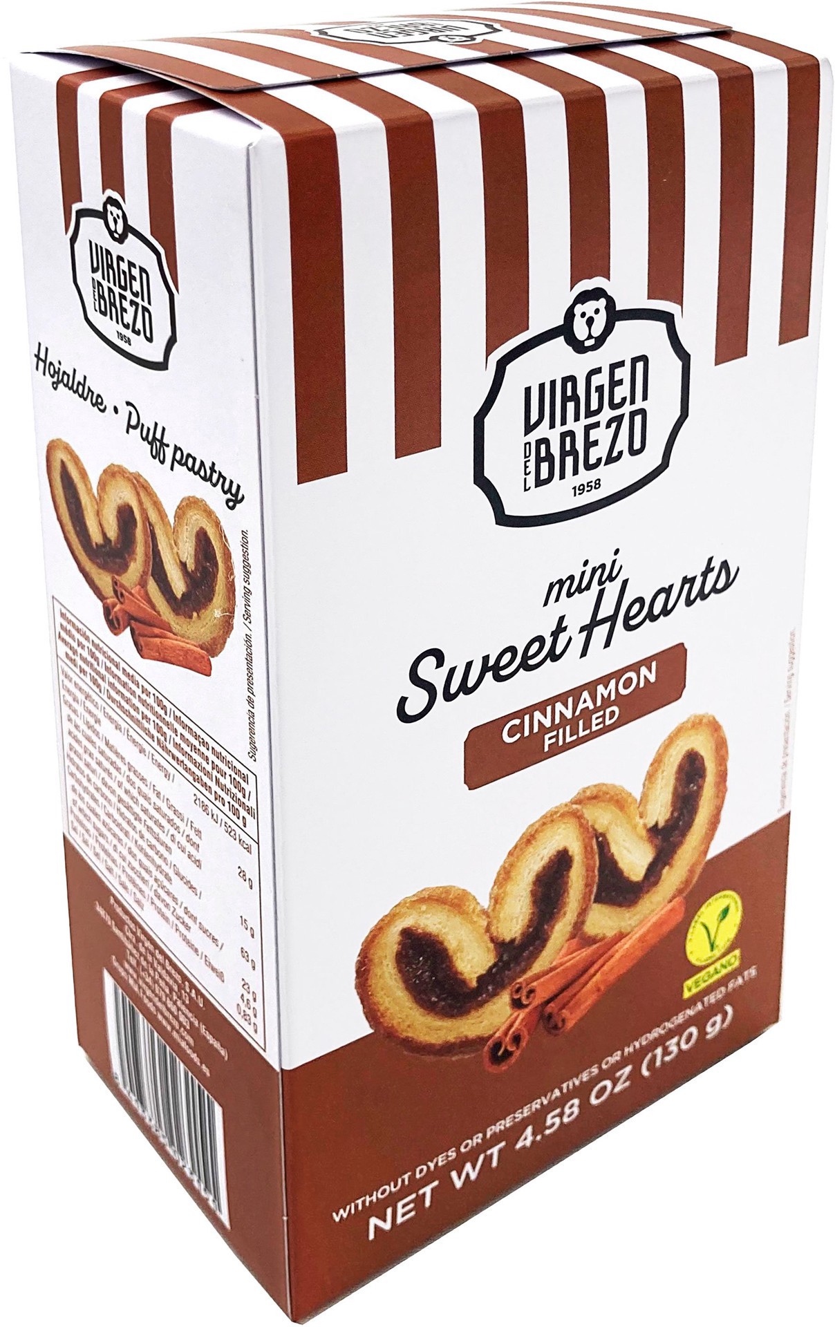 slide 1 of 1, Virgen Del Brezo Cinnamon Mini Sweet Hearts, 4.58 oz