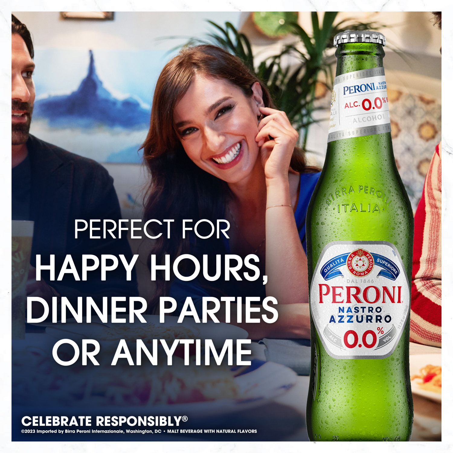 slide 2 of 4, Peroni Nastro Azzurro Italian Style Lager Beer 6 - 11.2 fl oz Bottles, 6 ct