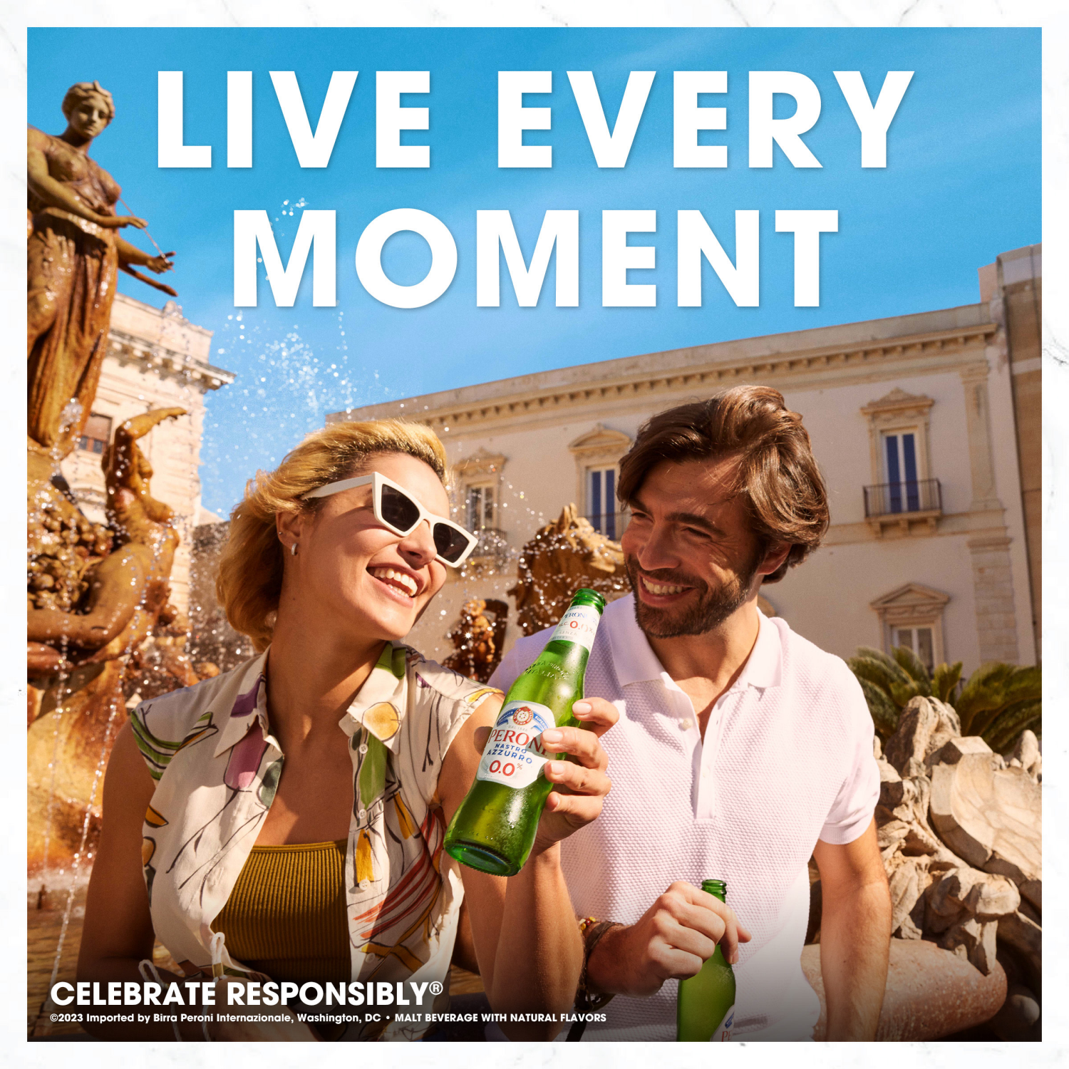 slide 3 of 4, Peroni Nastro Azzurro Italian Style Lager Beer 6 - 11.2 fl oz Bottles, 6 ct