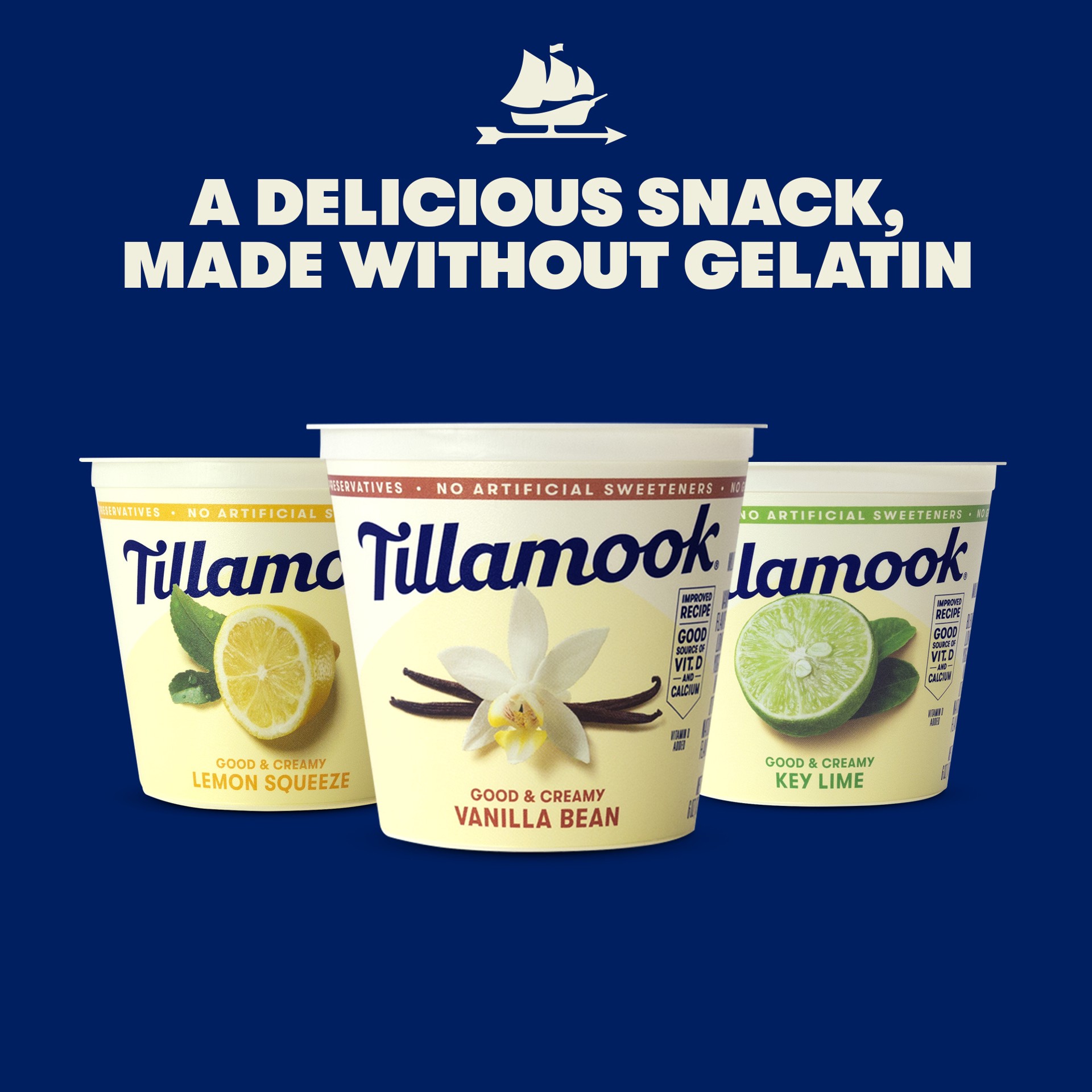 slide 2 of 3, Tillamook Key Lime Low-Fat Yogurt, 6oz, 170 g