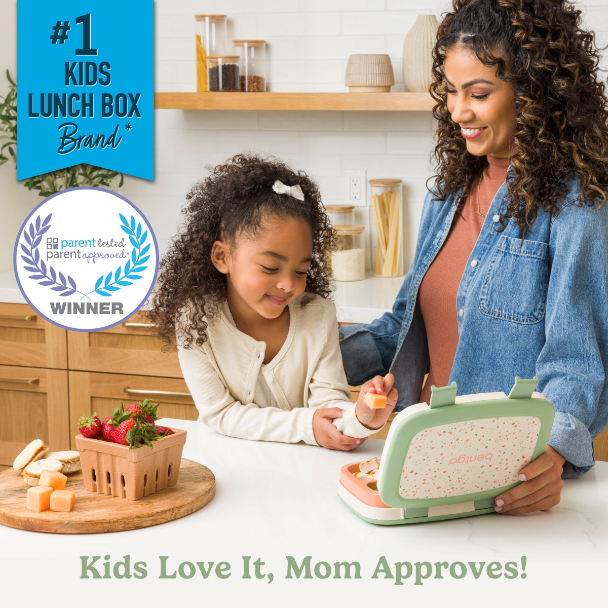 slide 4 of 4, Bentgo Kids Prints Durable & Leak-Proof Children's Lunch Box (Whimsy & Wonder Collection) - Geo Speckle, 1 ct