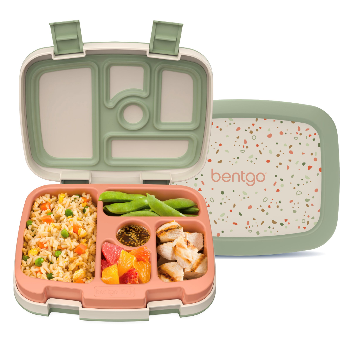 slide 1 of 4, Bentgo Kids Prints Durable & Leak-Proof Children's Lunch Box (Whimsy & Wonder Collection) - Geo Speckle, 1 ct
