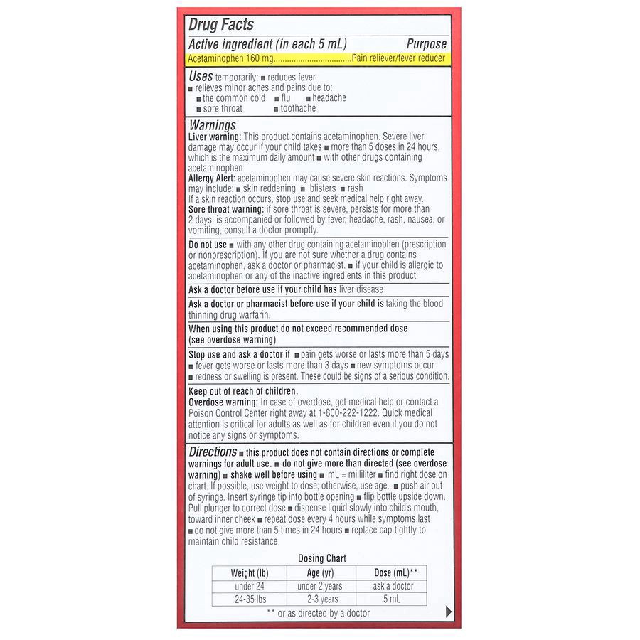 slide 3 of 5, Walgreens Infants' Pain & Fever Dye Free, 2 fl oz