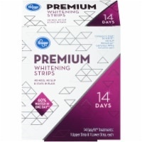 slide 1 of 1, Kroger 14 Days Premium Whitening Strips, 14 ct