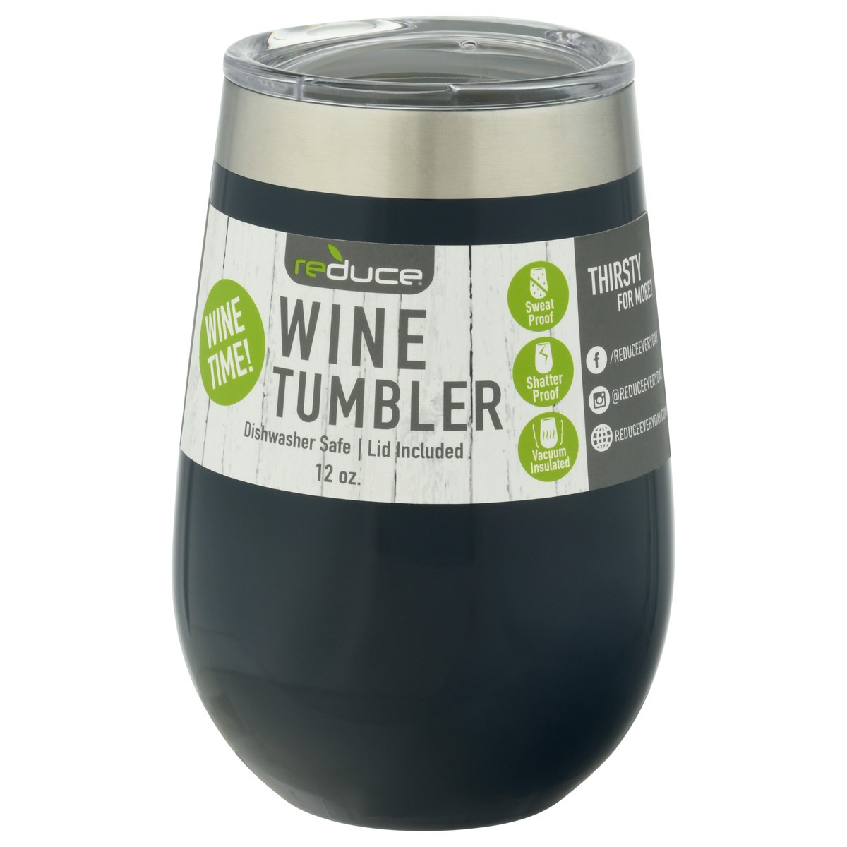 slide 3 of 9, Reduce 12 Ounce OG Denim Wine Tumbler 1 ea, 1 ct