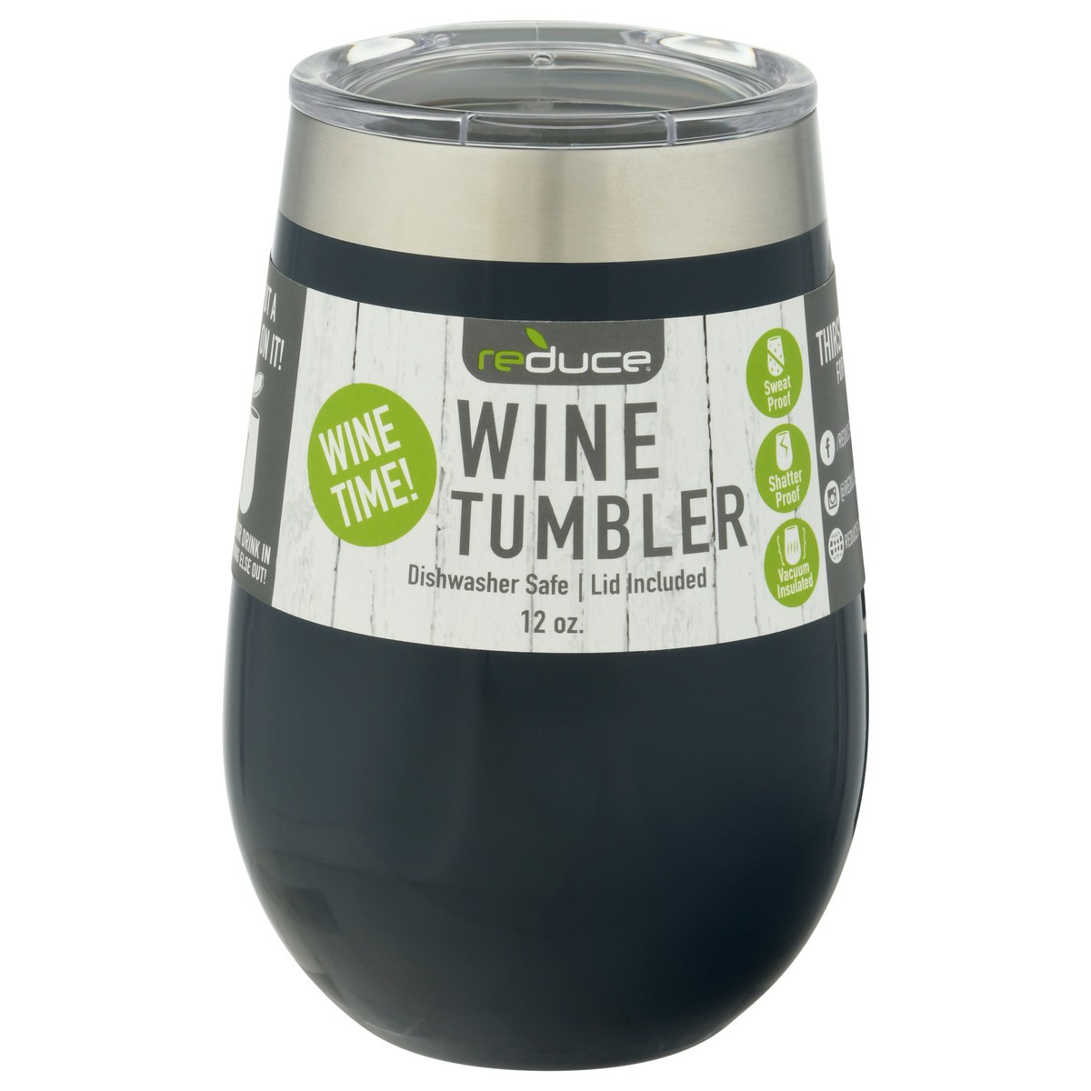 slide 1 of 9, Reduce 12 Ounce OG Denim Wine Tumbler 1 ea, 1 ct