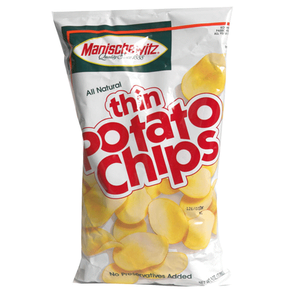 slide 1 of 1, Manischewitz Potato Chips, 6 oz