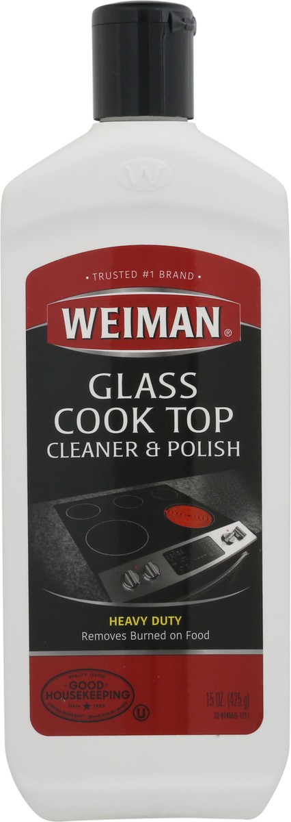 slide 1 of 9, Weiman Heavy Duty Glass Cook Top Cleaner & Polish 15 oz, 15 oz