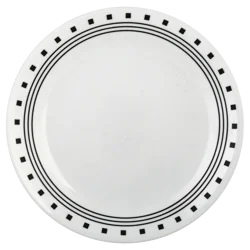 Corelle Livingware City Block Lunch Plate - White/Black