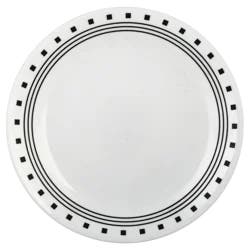 Corelle Livingware City Block Lunch Plate - White/Black