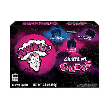 slide 1 of 1, Warheads Galactic Cubes, 3.5 oz