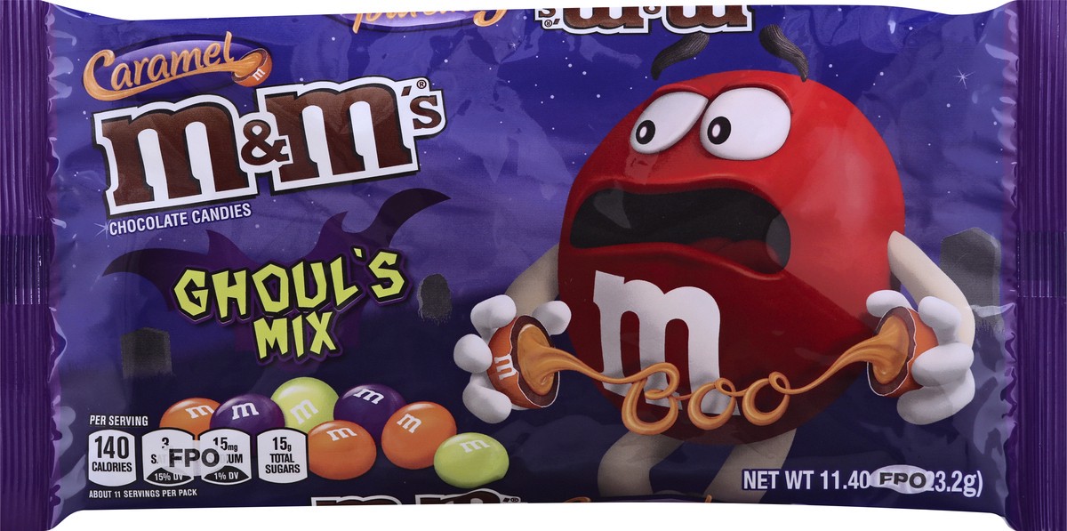 slide 4 of 6, M&M'S Peanut Halloween Chocolate Candy 11.4-Ounce Bag, 11.4 oz