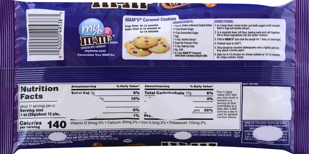 slide 5 of 6, M&M'S Peanut Halloween Chocolate Candy 11.4-Ounce Bag, 11.4 oz