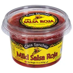 Casa Sanchez Mild Salsa Roja 15 oz