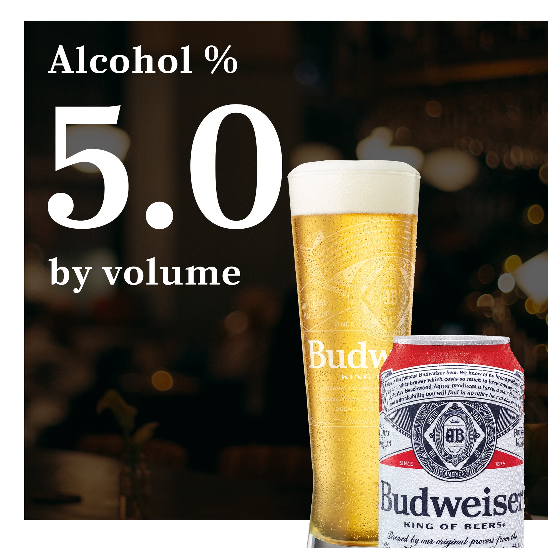 slide 4 of 5, Budweiser American Lager Beer 6 Pack, 12 fl oz Cans, 6 ct; 12 oz