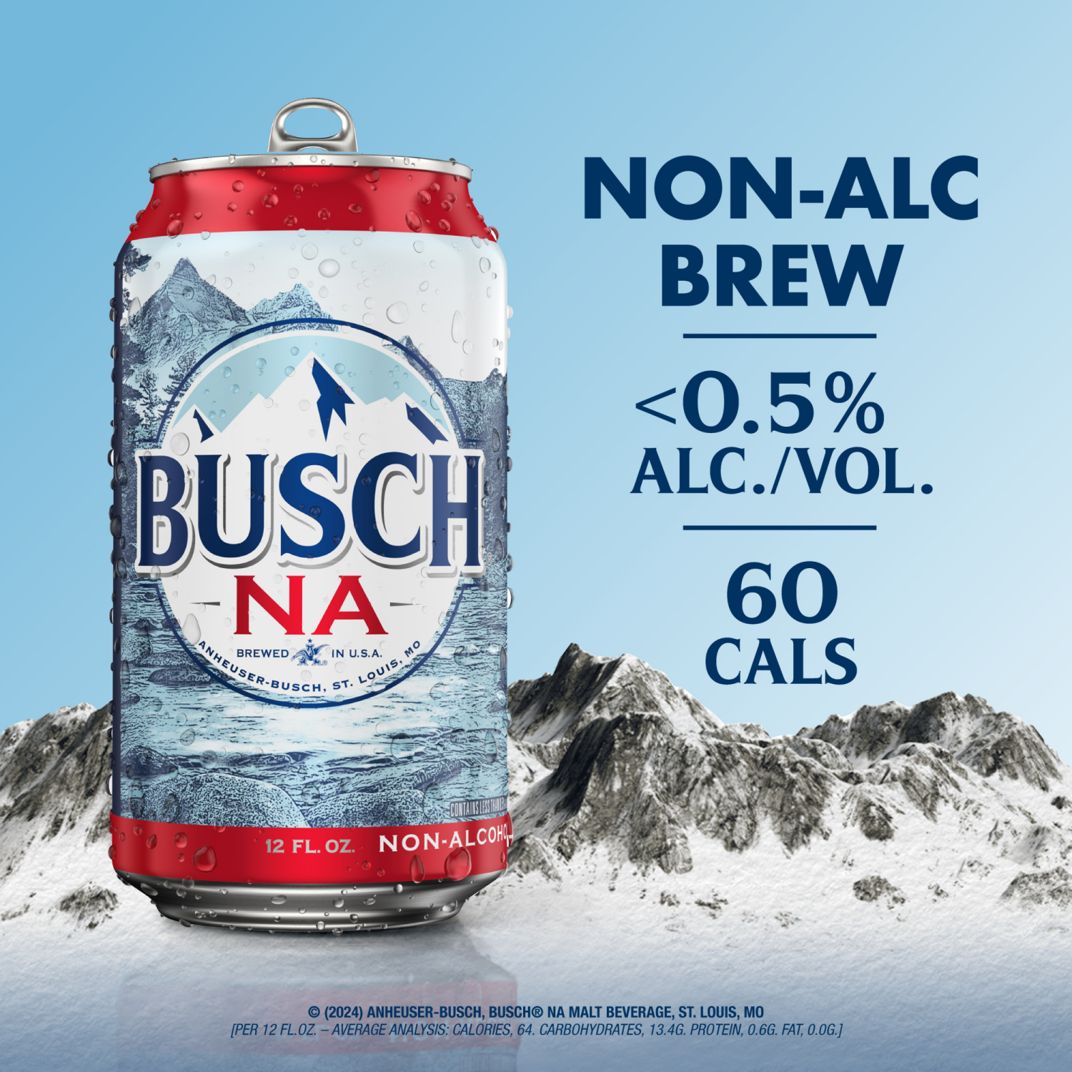 slide 4 of 5, Busch Non Alcoholic Beer, 12 Pack Beer, 12 FL OZ Cans, 12 ct