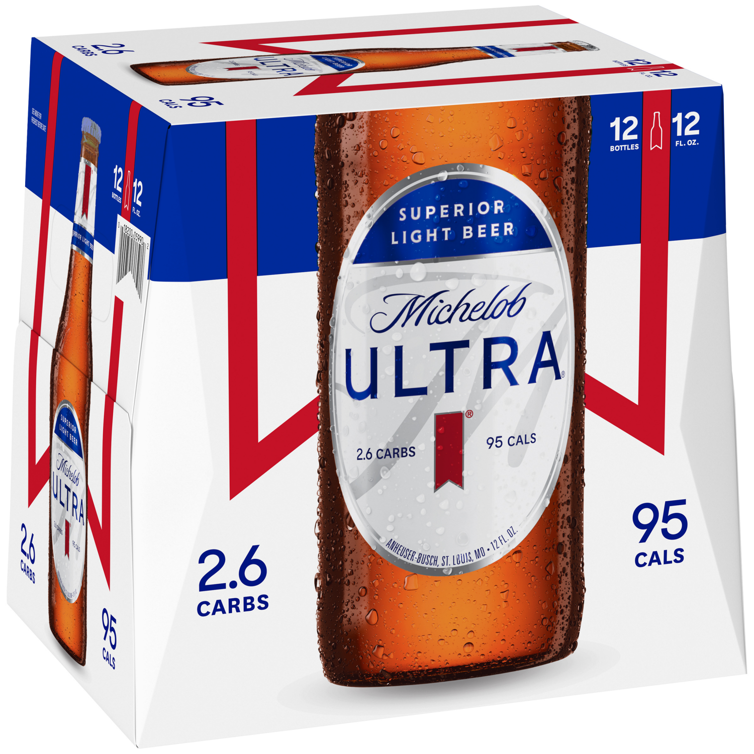 slide 3 of 8, Michelob Ultra Superior Light Beer 12 - 12 fl oz Bottles, 12 ct