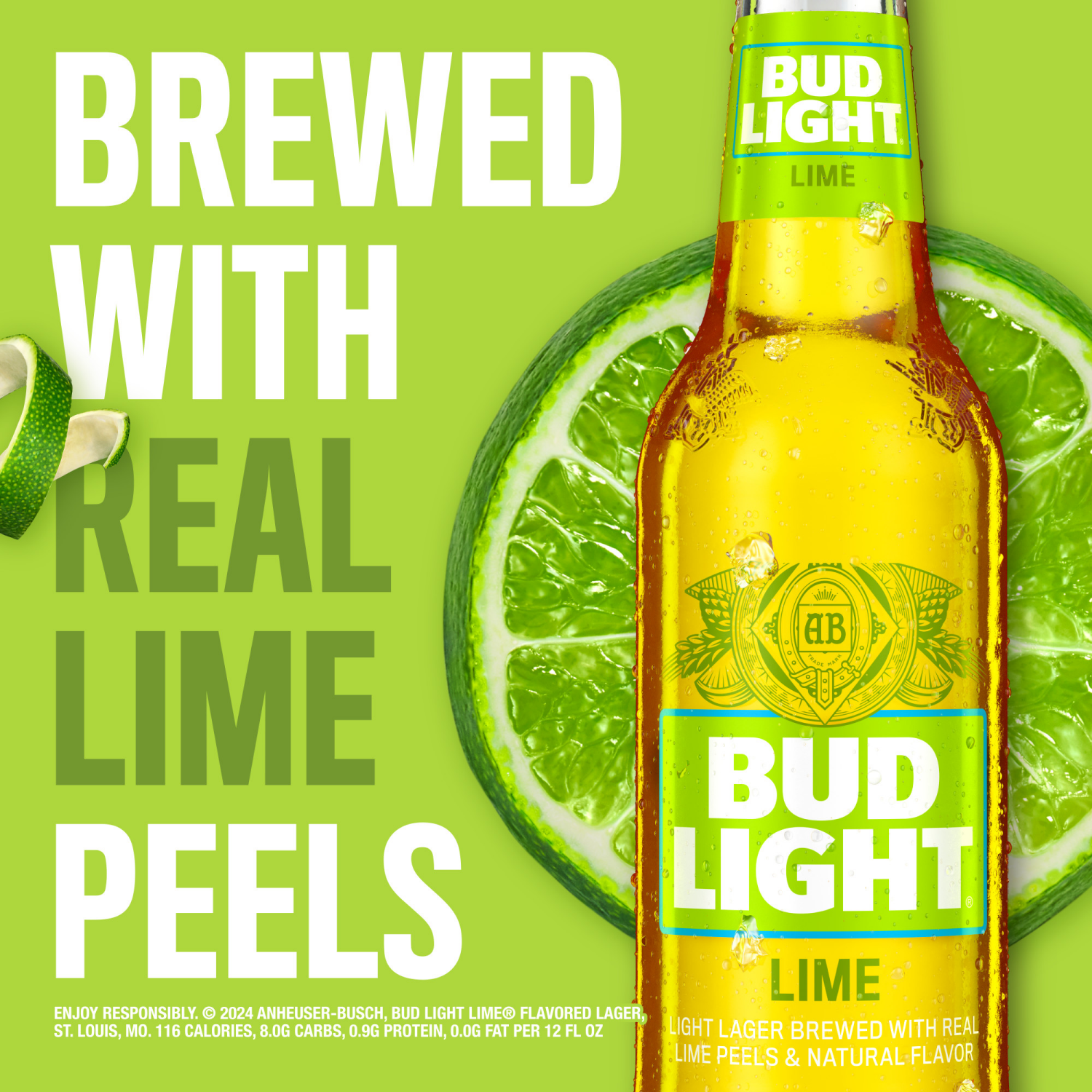 slide 7 of 8, Bud Light Lime Beer, 12 Pack Beer, 12 FL OZ Bottles, 4.2% ABV, 12 fl oz