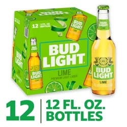 Bud Light Lime Beer, 12 Pack Beer, 12 FL OZ Bottles, 4.2% ABV