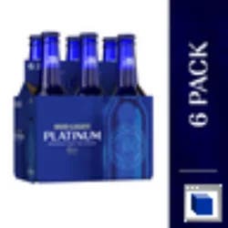 Bud Light Platinum Beer, 6 Pack Beer, 12 FL OZ Bottles, 6% ABV