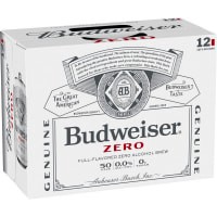 slide 2 of 9, Budweiser Zero Beer, 12 Pack 12 fl. oz. Cans, 12 ct