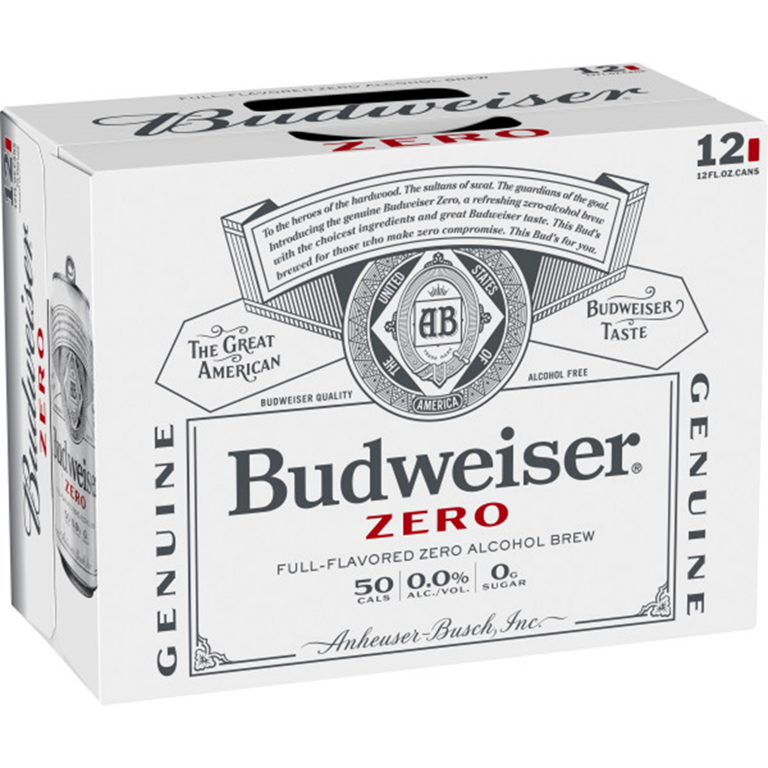 slide 3 of 7, Budweiser Zero Beer, 12 Pack 12 fl. oz. Cans, 12 ct; 12 fl oz
