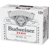 slide 4 of 9, Budweiser Zero Beer, 12 Pack 12 fl. oz. Cans, 12 ct; 12 oz