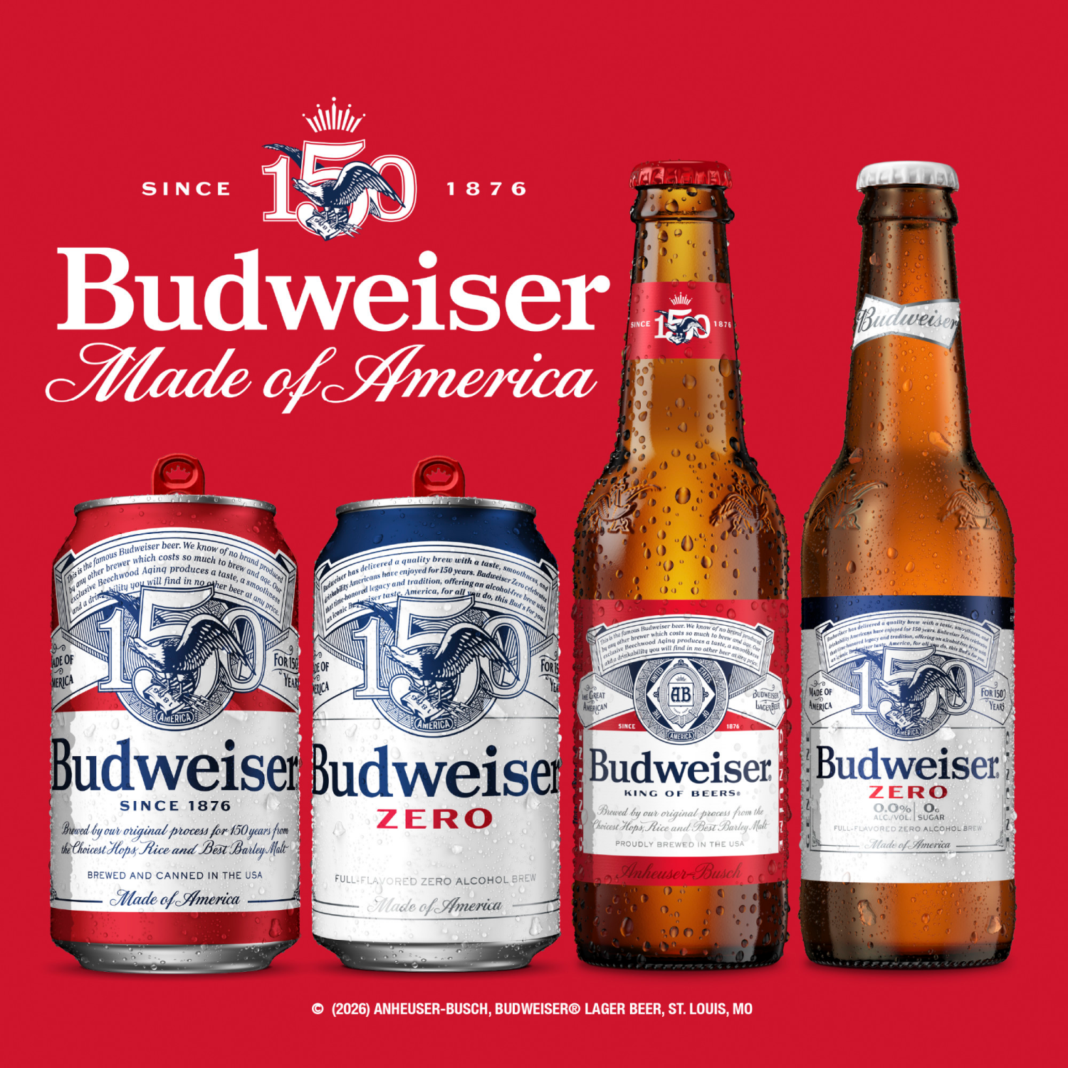 slide 7 of 7, Budweiser Zero Beer, 12 Pack 12 fl. oz. Cans, 12 ct; 12 fl oz