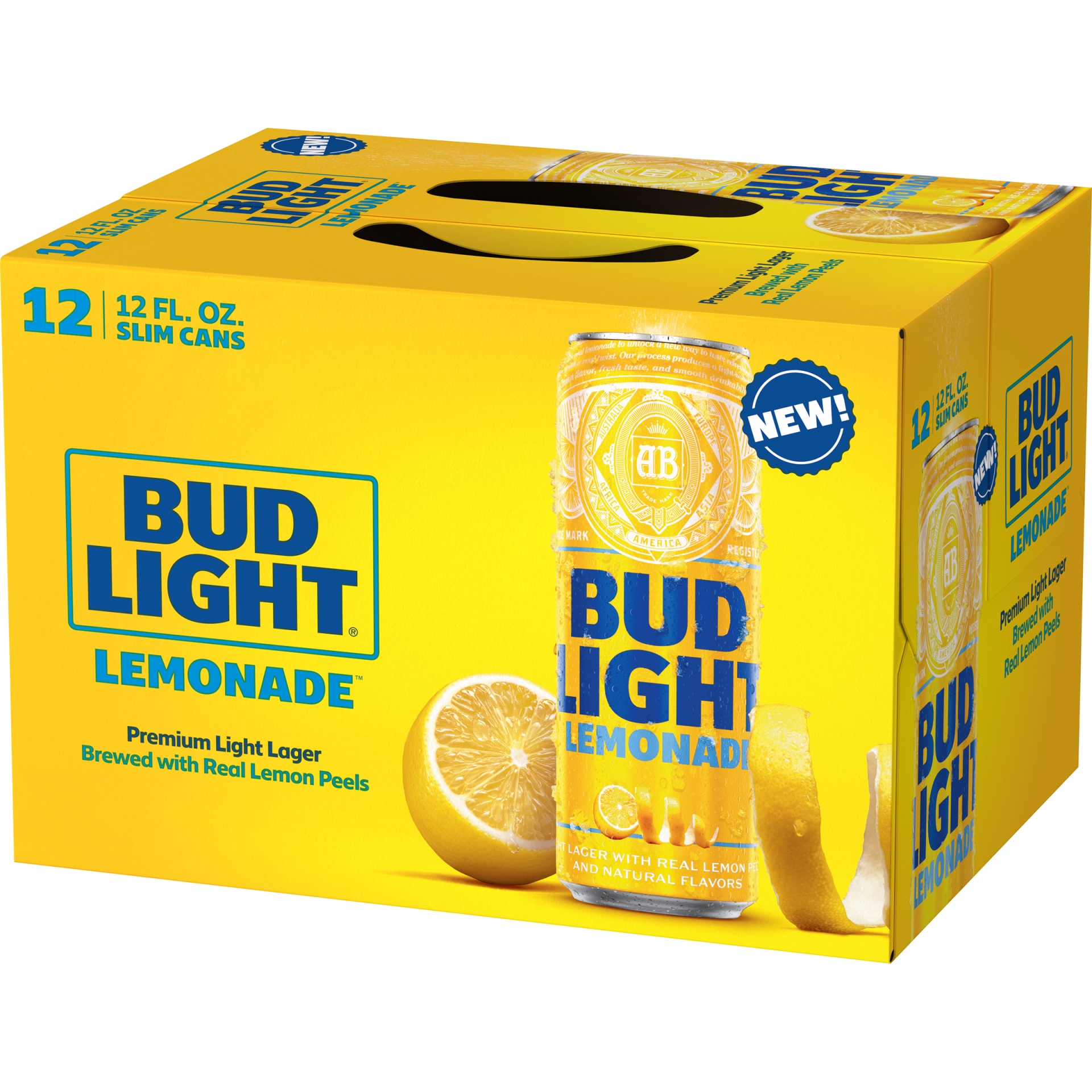 slide 3 of 3, Bud Light Lemonade, 12 Pack 12 fl. oz. Cans, 4.2% ABV, 12 oz