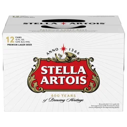 Stella Artois Classic Lager Beer 12 - 12 fl oz Cans