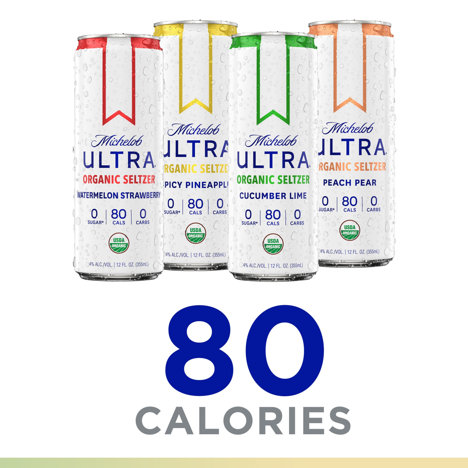 slide 4 of 8, Michelob Ultra Signature Collection Organic Hard Seltzer 12 - 12 fl oz Cans, 12 ct