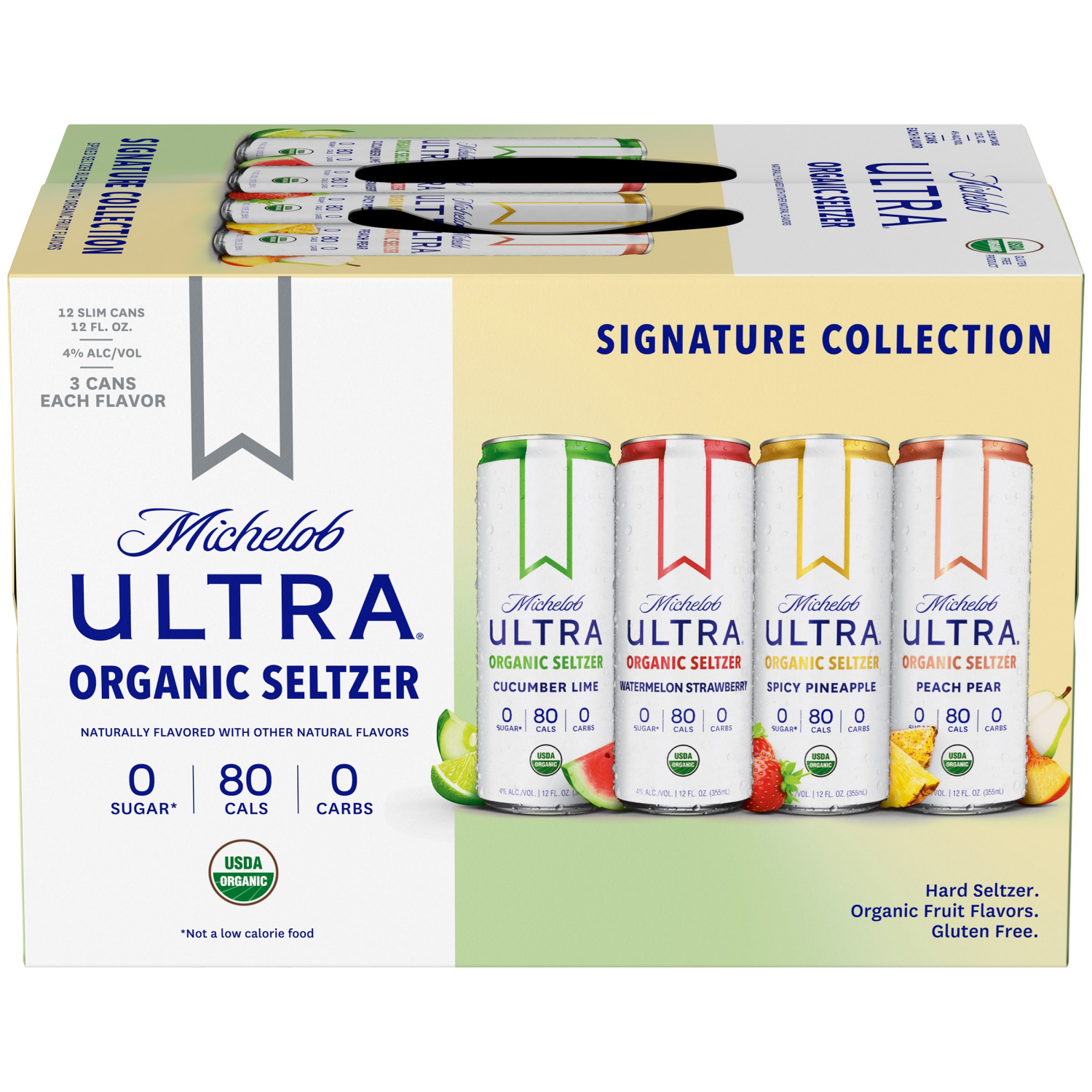 slide 7 of 8, Michelob Ultra Signature Collection Organic Hard Seltzer 12 - 12 fl oz Cans, 12 ct