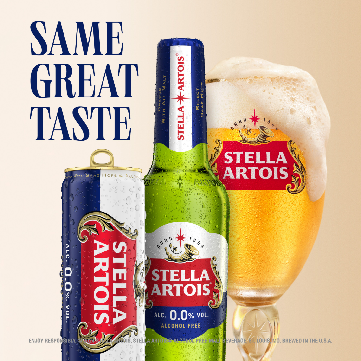 slide 2 of 7, Stella Artois Liberté Non Alcoholic Beer, 6 Pack Bottles, 6 ct