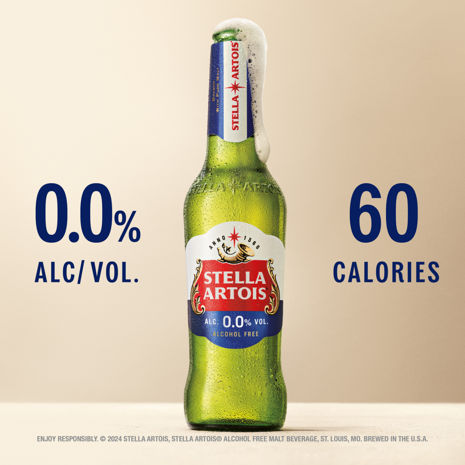slide 6 of 7, Stella Artois Liberté Non Alcoholic Beer, 6 Pack Bottles, 6 ct
