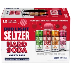 Bud Light Seltzer Hard Soda Variety Pack 12x12 oz Can Sleek Pack CARRIER