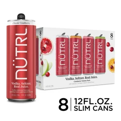 Nutrl Cranberry Vodka Seltzer Variety Pack 8 - 12 fl oz Cans
