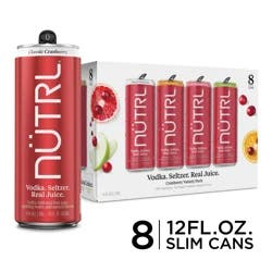 Nutrl Cranberry Vodka Seltzer Variety Pack 8 - 12 fl oz Cans