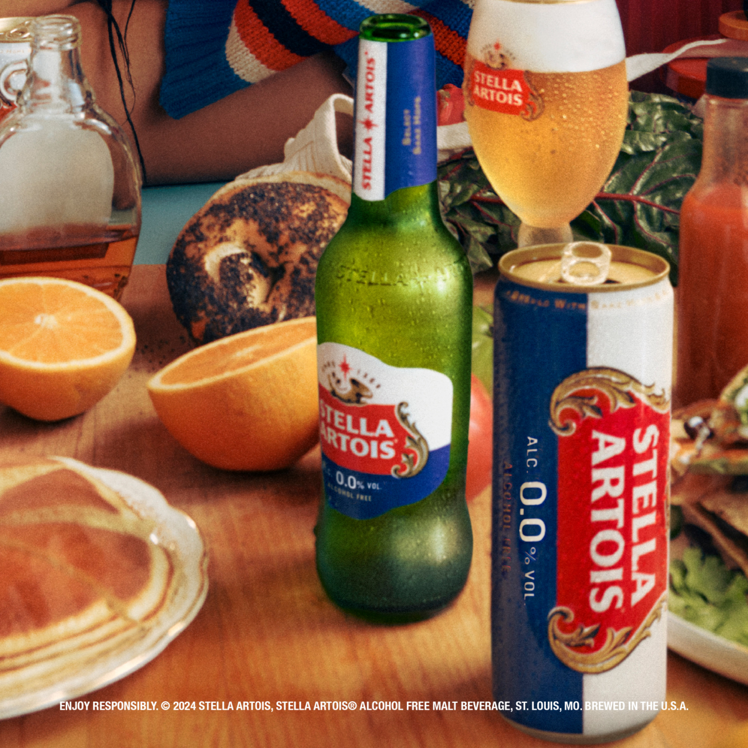 slide 3 of 7, Stella Artois 0.0 Alcohol Free Brew, Non-alcoholic Beer 12 Pack 12 fl oz Cans, 12 ct; 12 oz