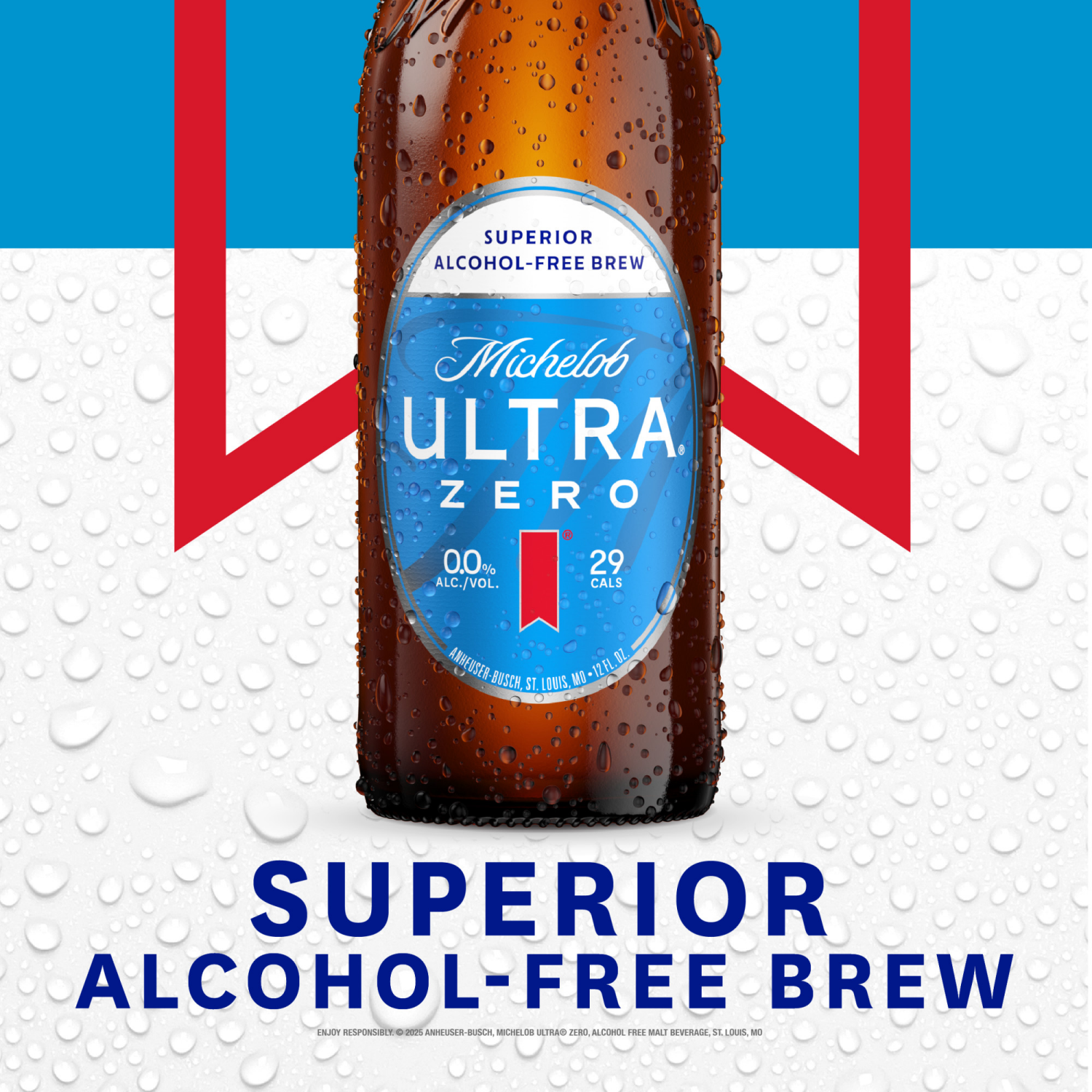 slide 6 of 6, Michelob Ultra Alcohol-Free Superior Zero Brew 6 - 12 fl oz Bottles, 6 ct