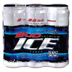 Bud Ice Beer, 3 Pack 25 fl. oz. Cans, 5.5% ABV