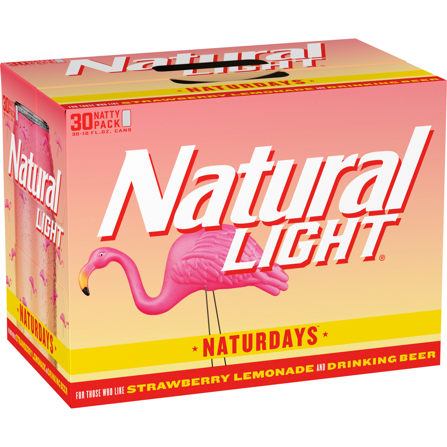 slide 6 of 7, Natural Light Naturdays Light Beer, 30 Pack Beer, 12 FL OZ Cans, 4.2% ABV, 30 ct; 12 oz