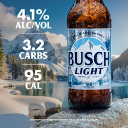 Busch Light Beer 15 - 16 fl oz Bottles