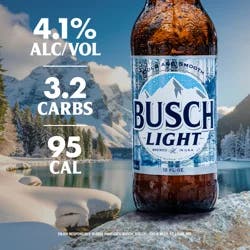 Busch Light Beer 15 - 16 fl oz Bottles