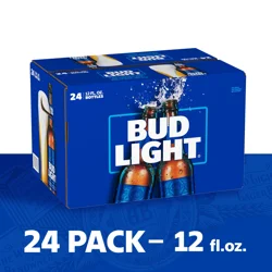 Bud Light Beer, 24 Pack Beer, 12 FL OZ Bottles, 4.2% ABV